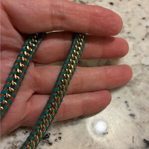 Chan Luu Turquoise, gold and Brown Woven Bracelet. EUC. DEAL!